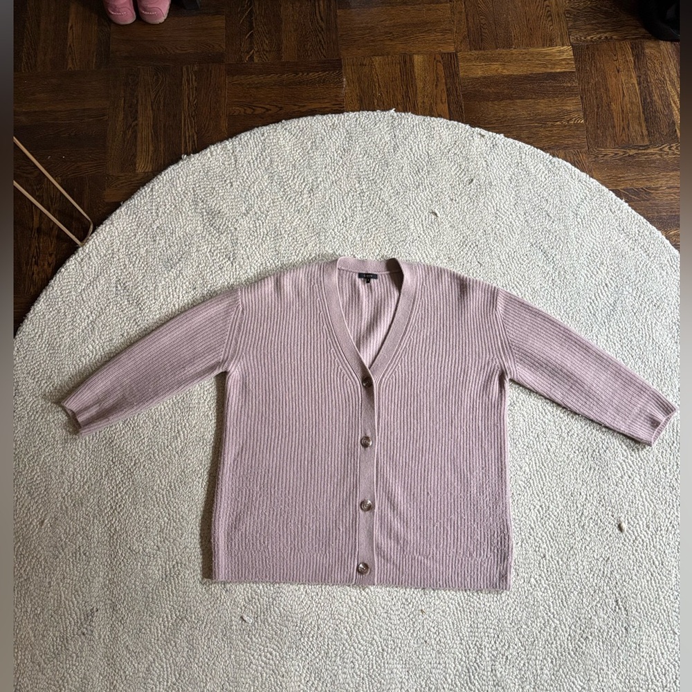 Quince cashmere fisherman cardigan